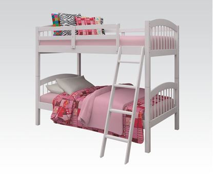 Picture of Modern Honey Oak Finish Twin Twin Bunk Bed by  37110