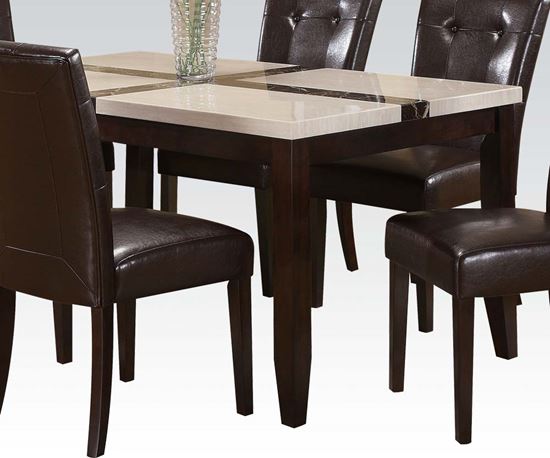 Picture of Contemporary Faux Marble Top Dining Table 