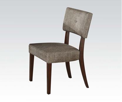 Picture of Drake Wood Microfiber Upholstered Dining Side Chairs Set 2  (Set of 2)