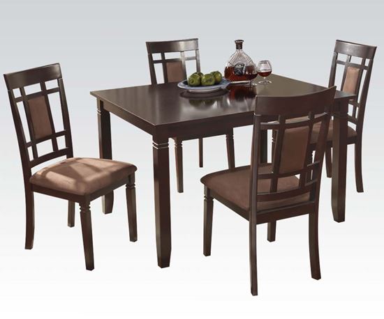 Picture of 5pc Pack Dining Set in Espresso and Chocolate MFB