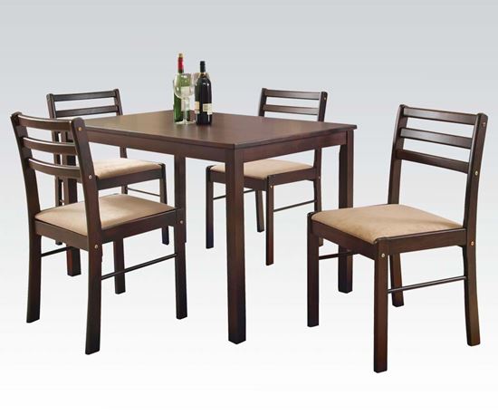 Picture of Park Wood 5 Pcs. Dining Set in Espresso Finish
