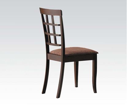 Picture of Espresso Finish Upholstery 2 Pcs. Dining Side Chair    (Set of 2)