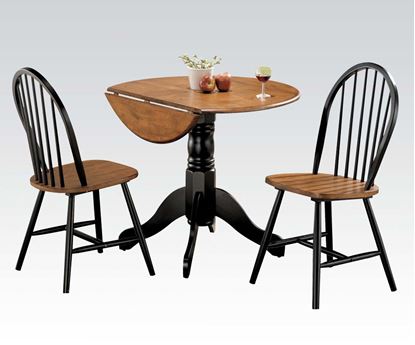 Picture of Mason 3Pcs. Dining Set in Cherry and Black Finish