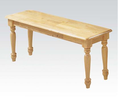 Picture of Farmhouse Solid Wood Natural Solid Wood Dining Bench