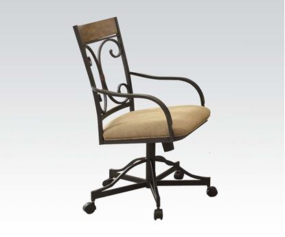 Picture of Tranditional 2 Pcs. Caster Arm Chair   (Set of 2)