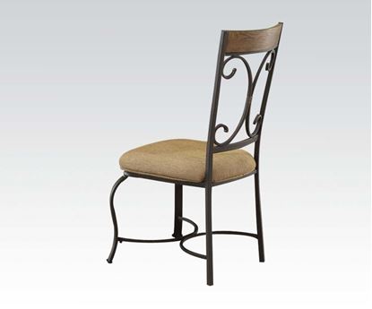 Picture of Modern Keile Oak Antique Black Side Chair Set of 2  (Set of 2)