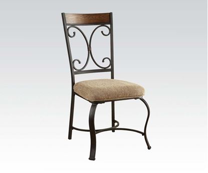 Picture of Hakesa Cherry & Antique Black 2 Pcs. Side Chair    (Set of 2)