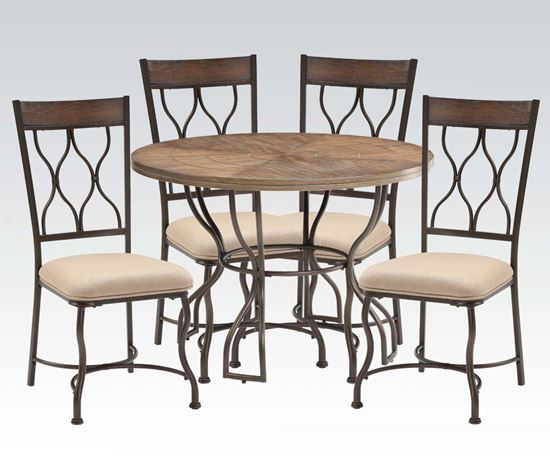 Picture of Cherry 5Pc Dining Set W/P2