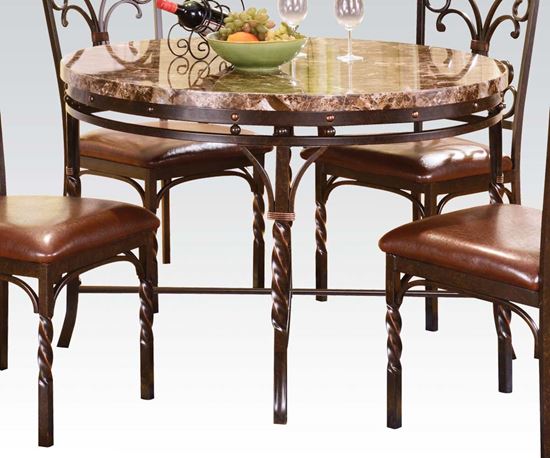 Picture of Traditional Burril Faux Marble/metal Dining Table