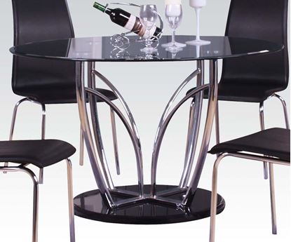 Picture of Elinor Dining Table with Black Glass Top