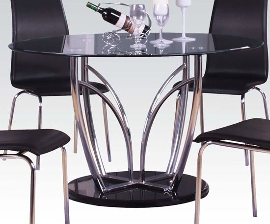 Picture of Elinor Dining Table with Black Glass Top