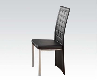 Picture of Abbie 2 Pcs. Black PU Side Chair    (Set of 2)