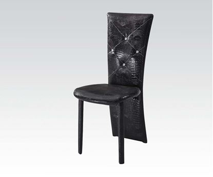 Picture of Contemporary 6 Pcs. PU Chair in Black Color  (Set of 6)