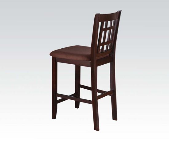Picture of Adalia Walnut Finish 2 Pcs. Counter Height Chair by    (Set of 2)