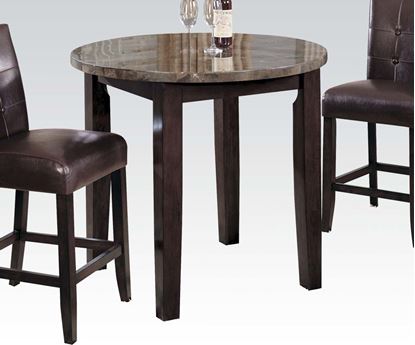 Picture of Danville Round Counter Height Table with Brown Marble Top