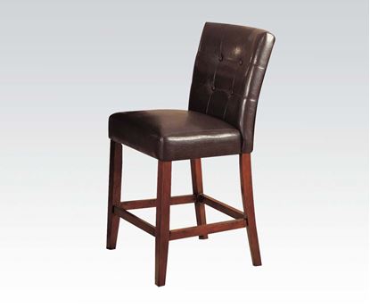 Picture of Cherry Finish Counter Height Chair in Contemporary Style      (Set of 2)
