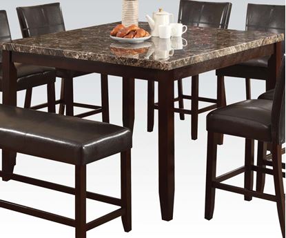 Picture of Idris Faux Marble Top Counter Height Table in Espresso