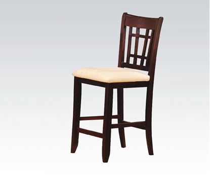 Picture of Lugano Dark Walnut finish Bar Chair     (Set of 2)