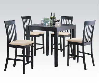 Picture of 5PCs. Pack Contemporary Espresso  Counter Height Table Set