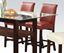 Picture of Counter Height Chair in Red Bycast PU Finish Set of 2    (Set of 2)
