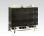 Picture of Gitel Black Crocodile Faux Leather Modern Bar Table