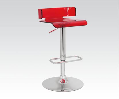 Picture of Red Adj Swivel Bar Stool No P2 Concern (Ista 3A)