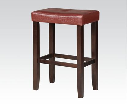 Picture of Red Bar Stool, 30"H   W/P2  (Set of 2)