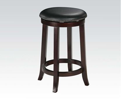 Picture of Traditional Espresso Finish 2 Pcs. Bar Stool, 24"H    (Set of 2)