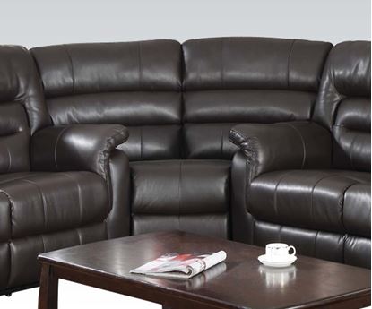 Picture of Modern Dark Brown Bonded Leather Motion Chair by  50842