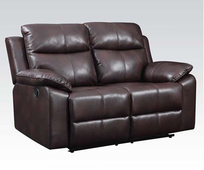 Picture of Dyson Burgundy Living Room Loveseat W/Motion