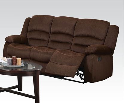 Picture of Bailey Chocolate Living Room Sofa W/Motion