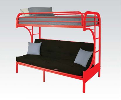 Picture of "C" T/F/Futon Metal Bunkbed, Rd, Bu, Wh, Bk