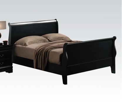 Picture of Louis Philippe III Black Finish Twin Size Bed