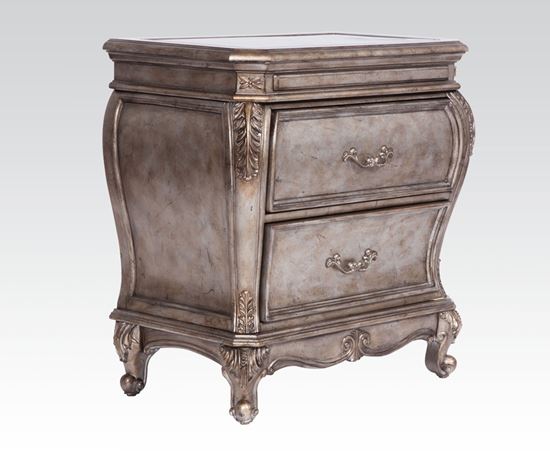 Picture of Traditional Chantelle Antique Silver French rococo Night Stand