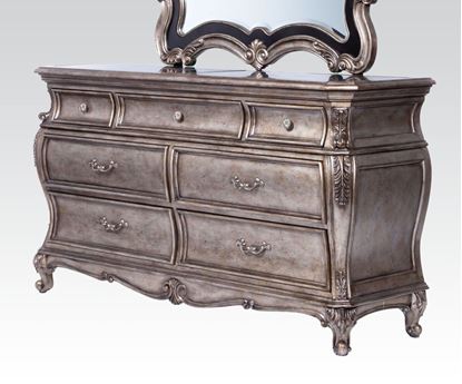 Picture of Traditional Chantelle Antique Silver French rococo Dresser