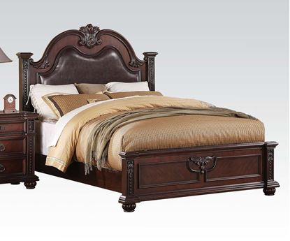 Picture of Daruka Traditional Cherry Finish Eastern King Bed 