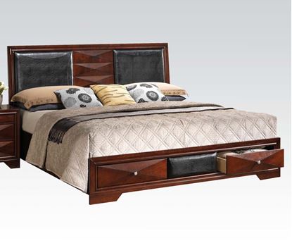 Picture of Modern Windsor Merlot Eastern King Panel Bed 