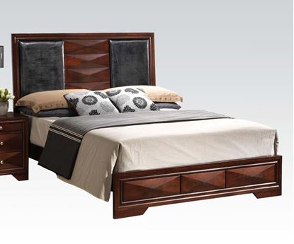 Picture of Modern Windsor Merlot Queen Panel Bed 