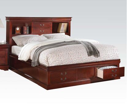 Picture of Louis Philippe III Cherry w/ Storage Eastern King Bed W/Storage