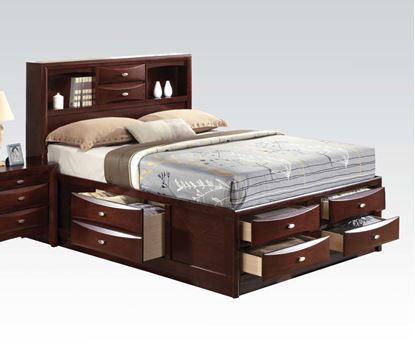 Picture of Ireland Espresso Transitional Eastern King Platform Bed