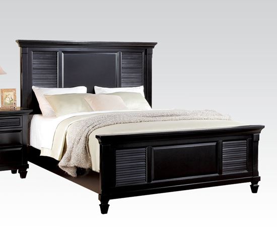Picture of Traditional Black Merivale Platform Queen Bed 