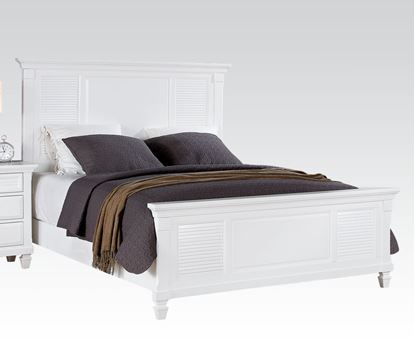 Picture of Traditional White Merivale Platform Eastern King Bed 