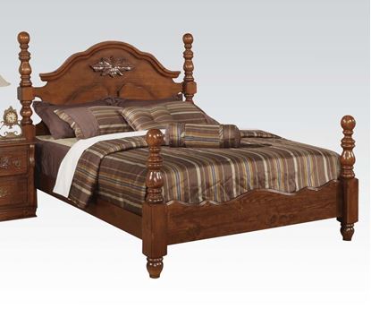 Picture of Ponderosa Traditional Walnut Queen Post Bed