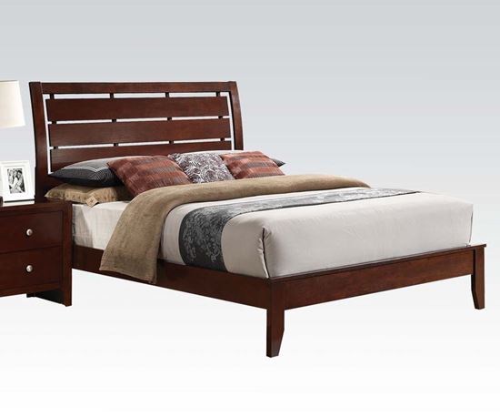 Picture of Contemporary ilana Brown Cherry Finish Eastern King Bed