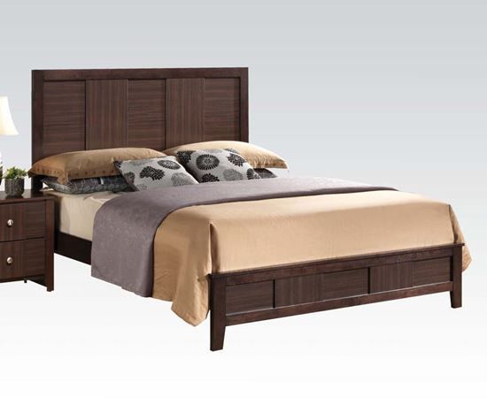 Picture of Contemporary Racie Dark Merlot Eastern King Bed 