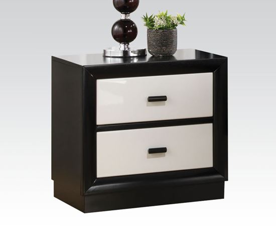 Picture of Debora Black and White Finish Night Stand 