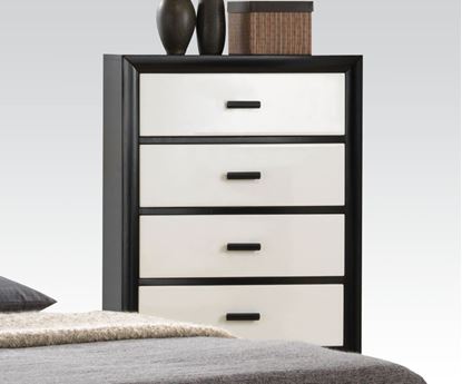 Picture of Debora Black and White Finish Chest 