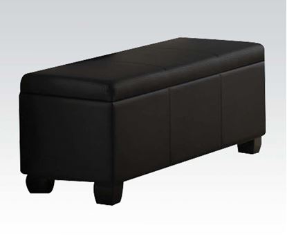 Picture of Ireland Black PU Eastern King Storage Bench