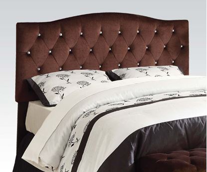 Picture of Brown Headboard W/Diamonds for Full and Queen Bed