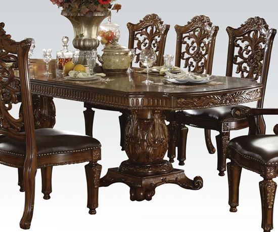 Picture of Vendome Dark Cherry Finish Formal Dining Room Table 